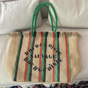 Clare V Multicolor Striped Tote